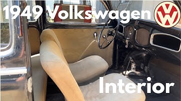 1949 VW Split Window Beetle Interior Tour