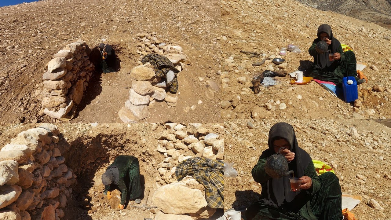 The walls of the hut are finally complete! A big step towards hut living