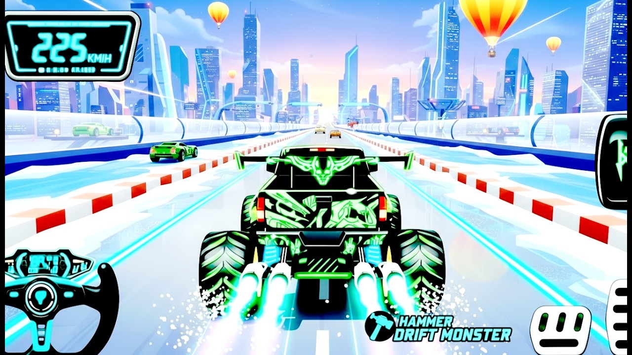 Watch Monster Truck: Epic New Monster Truck Racing & High-Speed Stunts on Off-Road Track!