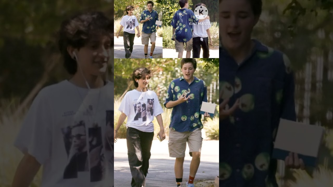 Ben Affleck and Jennifer Lopez's kids Fin and Emme share an affectionate moment during outing