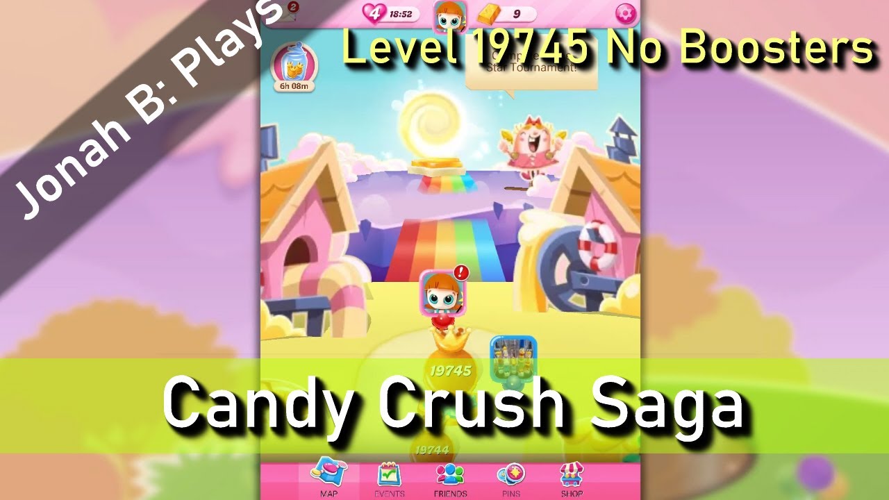 Candy Crush Saga Level 19745 No Boosters - YouTube