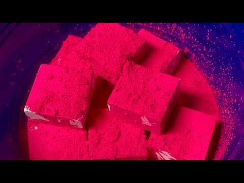 Neon Pink Pigment Pasted Unbranded Chalk Blocks - YouTube