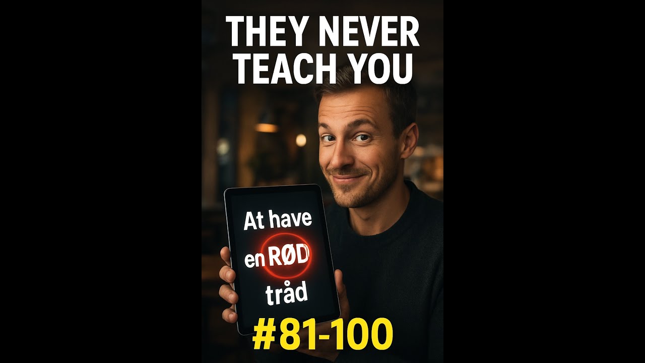 They Never Teach You Danish Phrases #81-100