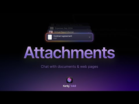 Kerlig 1.4.0 – Chat Attachments