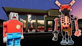 IDIOTS OPEN A HAUNTED PIZZA PLACE IN LEGO CITY! - Brick Rigs Roleplay Gameplay - Lego Jobs FNAF
