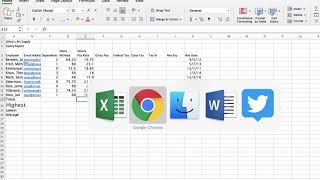 Excel Module 2 overview