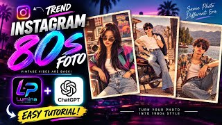 INSTAGRAM TREND VIRAL FOTO STYLE 80S PROMPT Just 1 Minute  Using Lumina Prompt & ChatGPT  screenshot 4