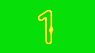 Bubbly number one free green screen video and GIF