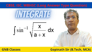 Integrate sin inverse root x by a plus x dx