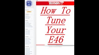 BMW E46 ECU Tuning | DIY Tune for Better Performance & More Power!