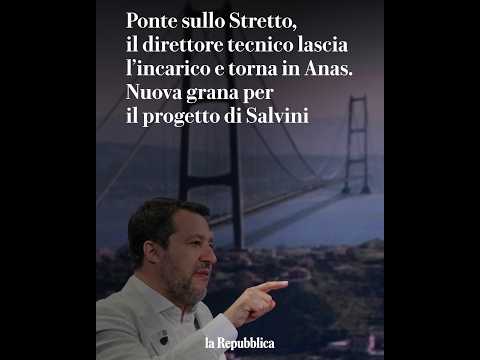 Video Ponte sullo Stretto, il direttore tecnico lascia l'incarico. Nuova grana per il progetto di Salvini