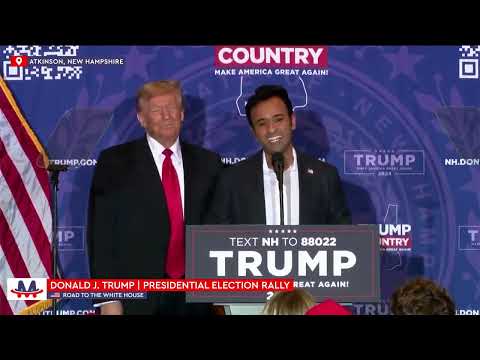  Donald Trump  Presidential Election Rally in Atkinson New Hampshire Jan 16 2024 LIVE
