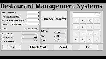 Excel VBA Restaurant Management Systems - Full Tutorial