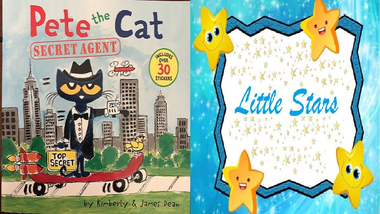 Pete the Cat Secret Agent Read aloud Book Reading by