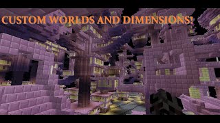 CUSTOM WORLDS AND DIMENSIONS! - Minecraft Java 20w21a or 20w22a Profile