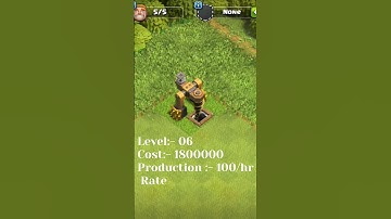 dark elixir drill level 1 to max