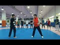 Taekwondo practical combat techniques and blocking application techniques training