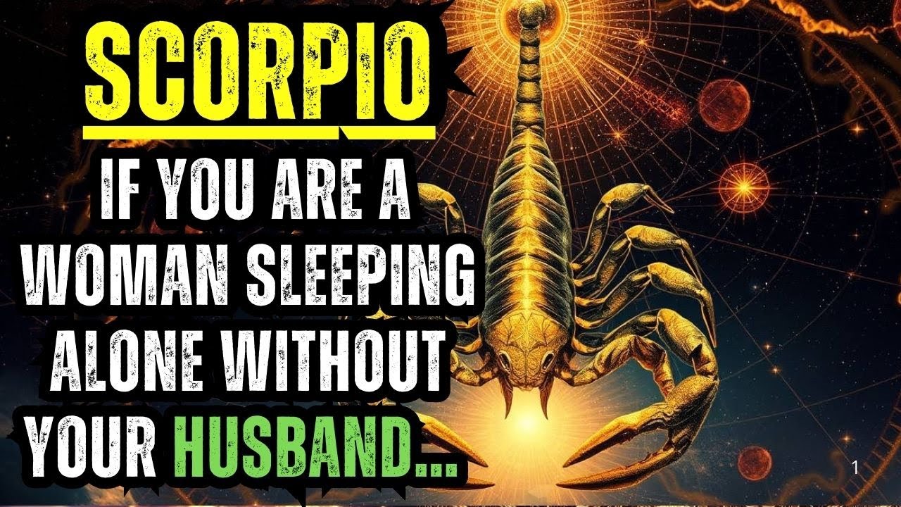 SCORPIO – IF YOU ARE A WOMAN SLEEPING ALONE WITHOUT YOUR HUSBAND… THE