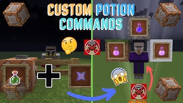 Command Block Tutorial #46: Custom Potion Commands in Minecraft (1.14+)