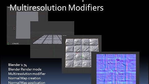 Blender Normal Maps ~Blender Render and Multires~