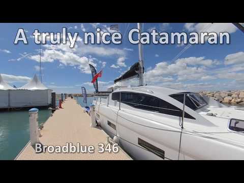 Video: Broadblue 346: Cruising Catamaran From England
