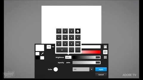Painting with light in Photoshop Touch