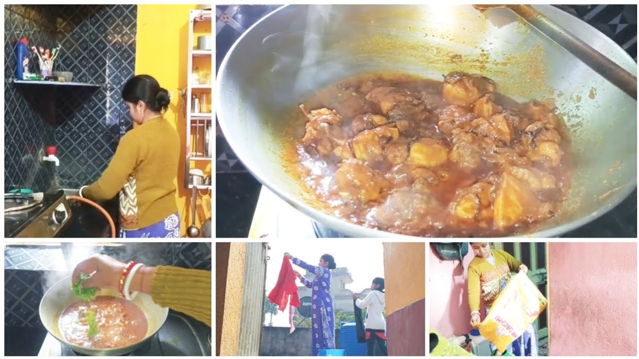 ✨কনকনে শীতে সকাল থেকে দুপুর পর্যন্ত একা হাতে সমস্ত কাজ গুছিয়ে নিলাম✅ কমেন্ট টা ভীষণ ভালো লাগলো।।