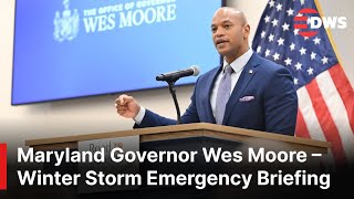 FULL BRIEFING: Maryland Governor Declares Urgent Preparations, Travel Warnings & Road Closures |AC1E