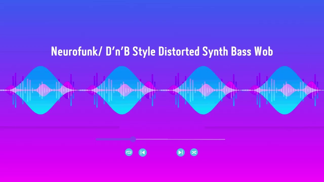 Sound - Neurofunk D'n'B Style Distorted Synth Bass Wob