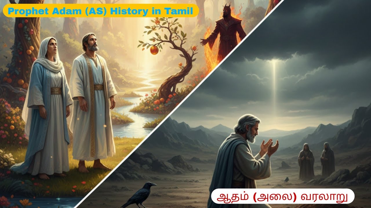 ஆதம் (அலை) வரலாறு | முதல் மனிதனின் முழுமையான கதை | Prophet Adam (AS) History in Tamil