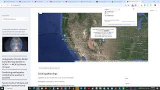 2025 05 25 20 49 Earthquake Extreme weather warning Holographic Climate Model USA New Mexico Denver