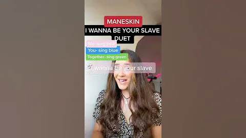 SING WITH ME CHALLENGE! I WANNA BE YOUR SLAVE MÅNESKIN #shorts