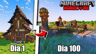 Sobrevivi 100 Dias Em Um MUNDO PERFEITO no Minecraft Hard...