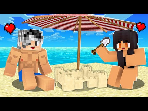 SEVGİLİMLE DENİZE GİTTİK 😱 - Minecraft