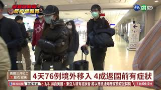 【台語新聞】4天76例境外移入 4成返國前有症狀 | 華視新聞 20200325