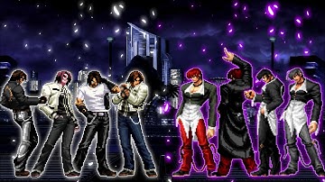 [KOF Mugen] White Flames Kyo Team VS. Hyper Iori Team
