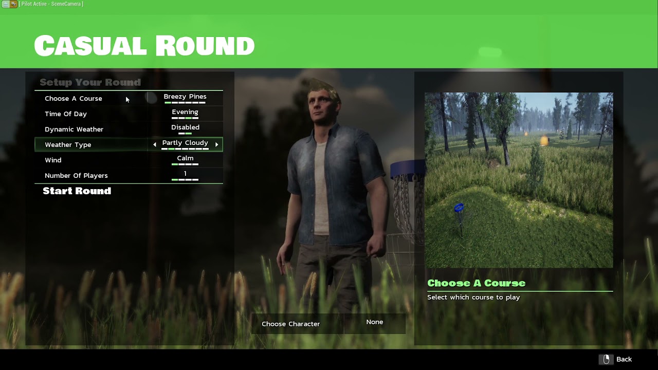 Ultimate Disc Golf Video Game Casual Round Menu Updates YouTube