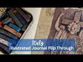 Illustrated journal flip through italy 