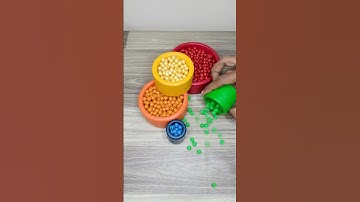 Satisfying Colorful Beads Sorting Asmr #shorts