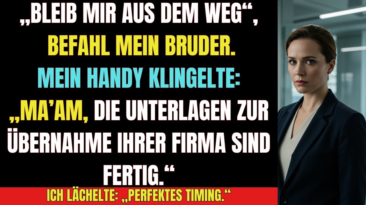 „Mein Bruder unterschätzte mich… Sekunden später hatte ich SEINE Firma in der Hand“