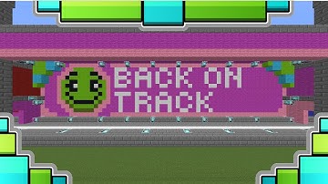 GEOMETRY DASH LEVEL 2 - BACK ON TRACK IN MINECRAFT! (DOWNLOAD IN THE DESCRIPTION)