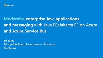 Modernize enterprise Java applications and messaging with Java EE/Jakarta EE on Azure | OD152