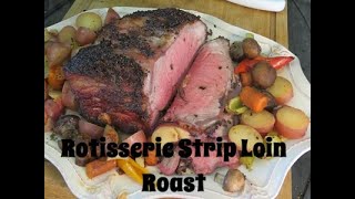 Rotisserie Strip Loin Roast! Spinning Meat! @rootboycooks