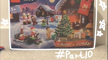 Unboxing this Lego city advent calendar #part10🧹👩‍🎤🫤🧣