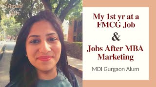 Job options after MBA in Marketing | Top 20 B Schools | MDI Gaurgaon Alum by Urvashi Jain 45,042 views 3 years ago 23 minutes