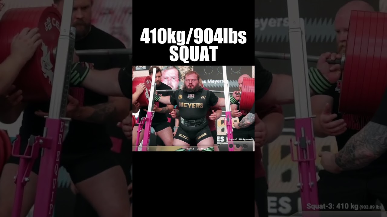410kg904lbs Squat by Zac Meyers