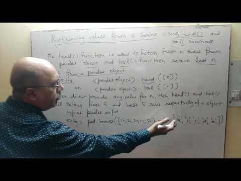 Python | Retrieving Values from a Series using head( ) and tail( ) Functions | Class 12 I.P.