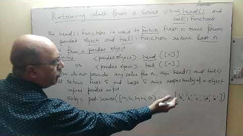 Python | Retrieving Values from a Series using head( ) and tail( ) Functions | Class 12 I.P.