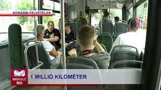 Miskolc Ma 2024.04.26.: Egymillió kilométert futottak az elektromos buszok