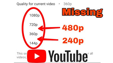 YouTube Video Quality Missing Problem Solve 100% | YouTube Video 240p and 480p Not Showing Problem